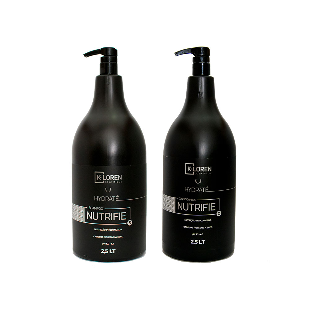 K-Loren Cosmétique - Linha Hidraté - Shampoo e Condicionador 2,5L K-Loren Cosmétique - Linha Hidraté - Shampoo e Condicionador 2,5L