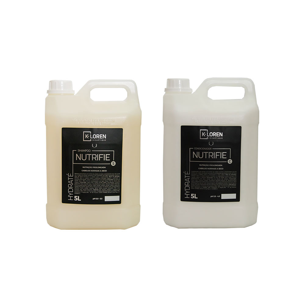 K-Loren Cosmétique - Linha Hidraté - Shampoo e Condicionador 5L K-Loren Cosmétique - Linha Hidraté - Shampoo e Condicionador 5L