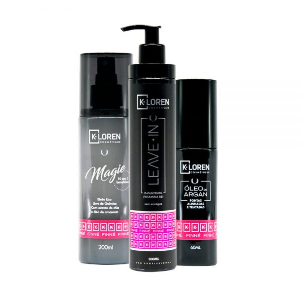 COMBO USO DIÁRIO:  Magié + Leave in + Óleo de Argan